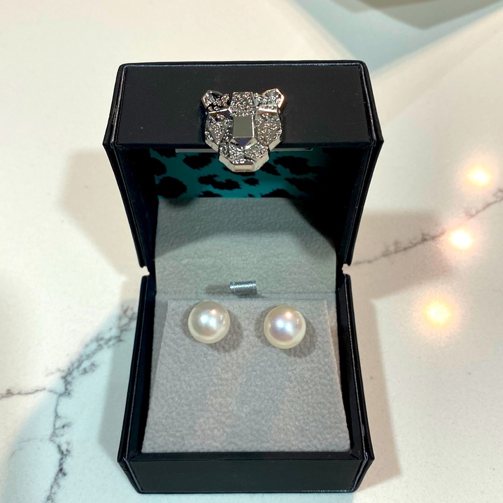 Effy 14K White Gold Fresh Water Pearl Earrings